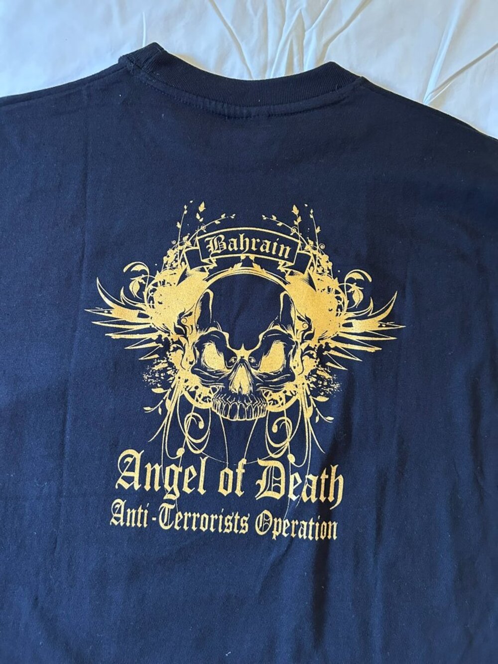 Black Anti- Terrorist Arabian Gulf Short Sleeve T-Shirt